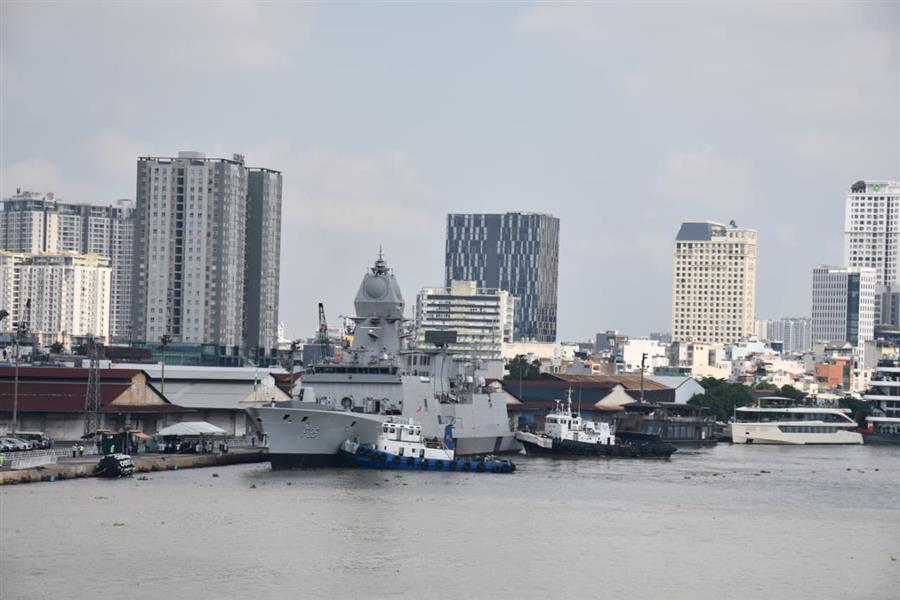 Indian navy’s Eastern Fleet ships Udaygiri and Kavaratii arrives at Ho Chi Minh City, Vietnam