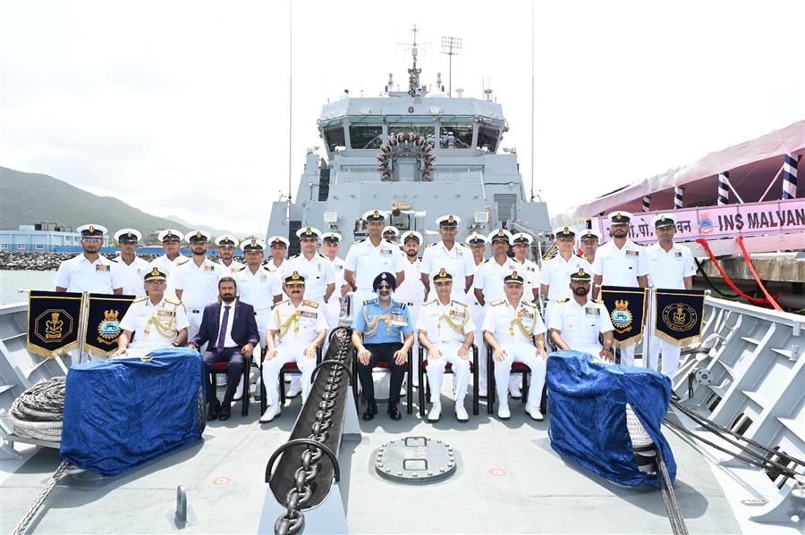Indian Navy commissions INS Malvan, the second of the Mahe-Class anti submarine warfare shallow water craft