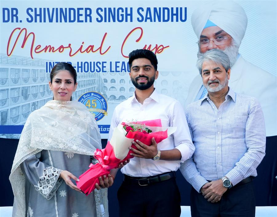  National hero returns to his school, pays tribute to his mentor - Dr Shivinder Singh Sandhu Memorial Tournament