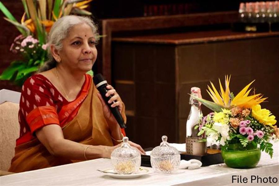 Union Finance Minister Nirmala Sitharaman on visit to Singapore 